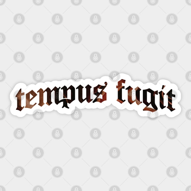 Tempus Fugit - Time Flies Sticker by overweared